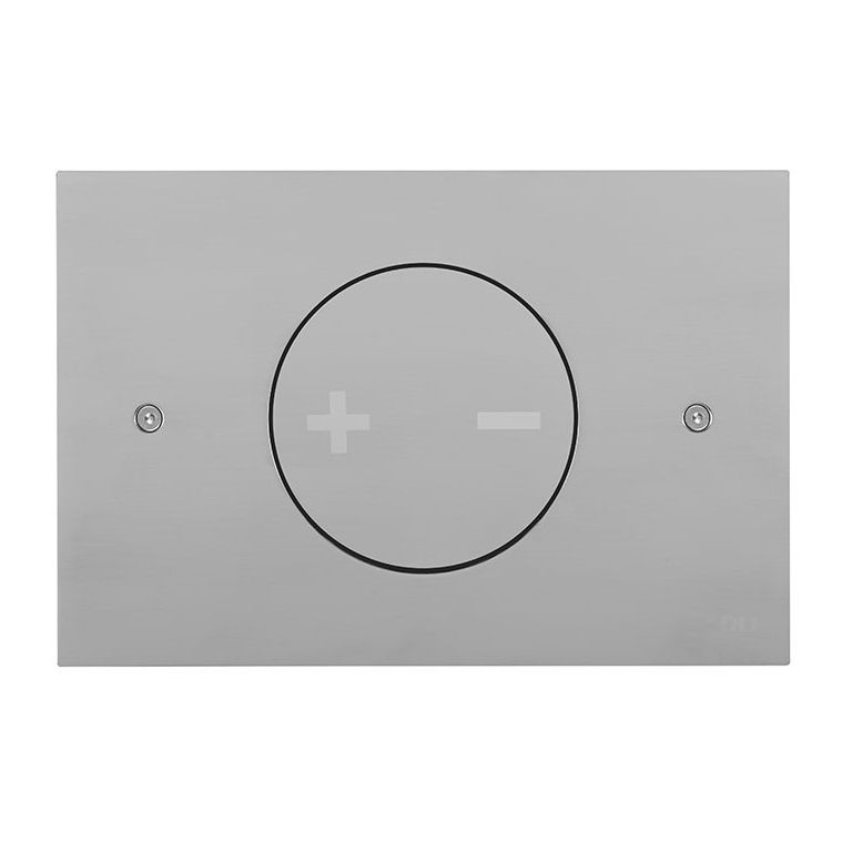 Double toilet flush button INOX02 OLI Sistemas Sanitários S.A