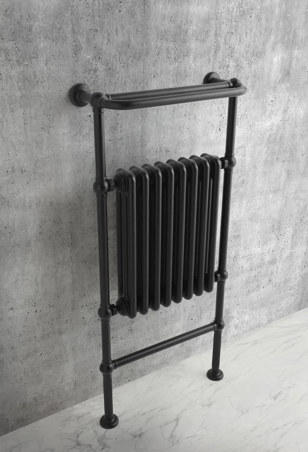 Black traditional 2025 towel radiator