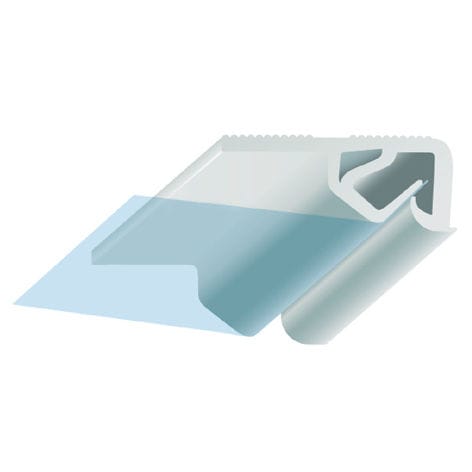 PVC fastening profile - P-CC - CLIPSO - stretched ceiling