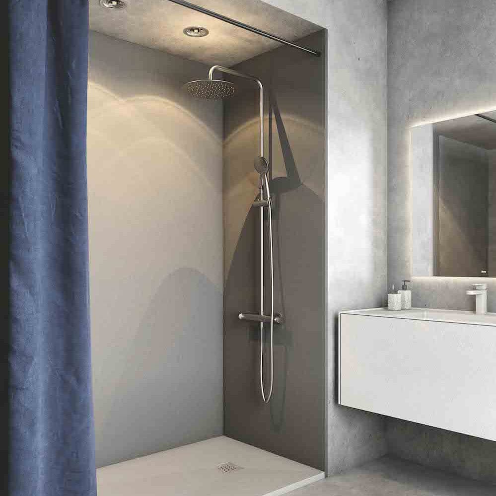 Recessed wall shower set FONTE Fiora contemporary / thermostatic
