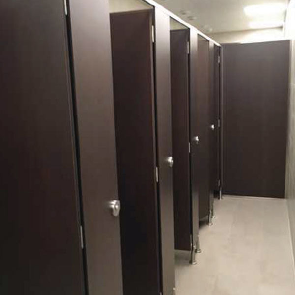 Public washroom toilet cubicle MEGABLOK S.A. wooden