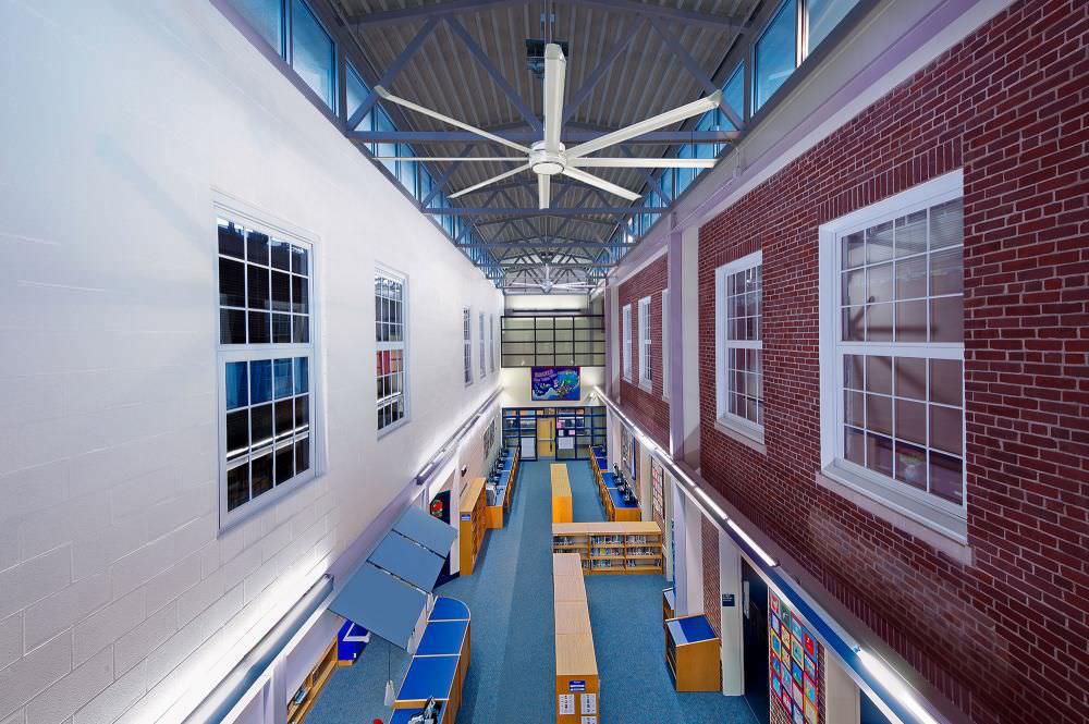 Axial Fan Ceiling Commercial Metal Essence Big Ass Fans