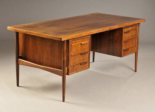 Wooden Desk Scandinavian Design With Storage 1960 69 Wooden Desk Scandinavian Design With Storage 1960 69