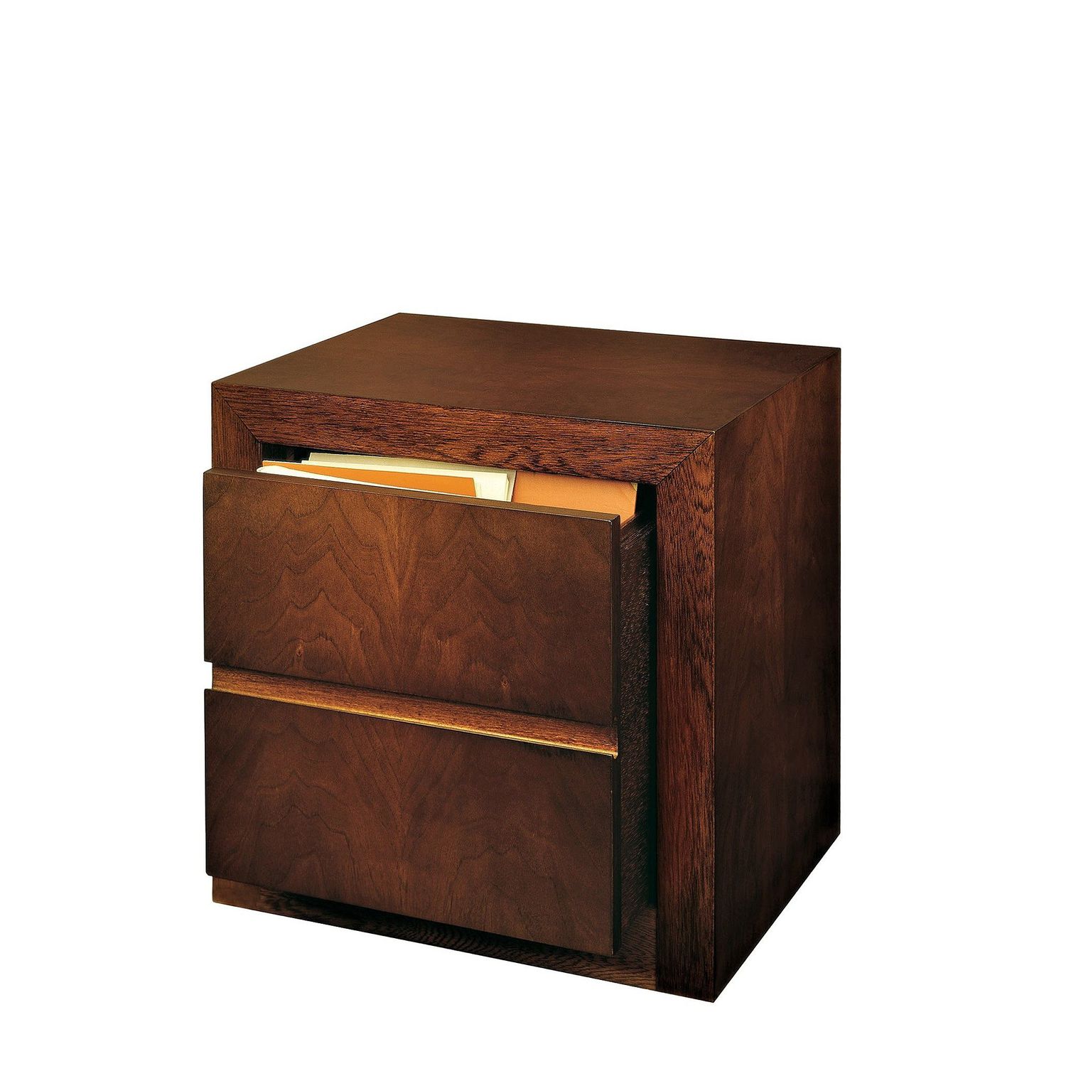 Low Filing Cabinet Walnut Beech With Drawers T 700