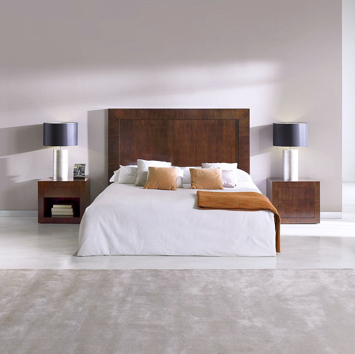 Double bed headboard T876 ArtesMoble contemporary / walnut