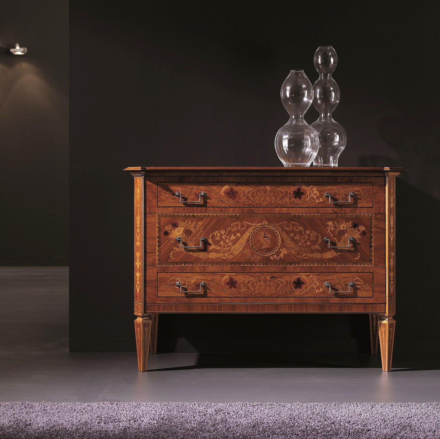 Classic Chest Of Drawers Walnut Beech T 767 Artesmoble