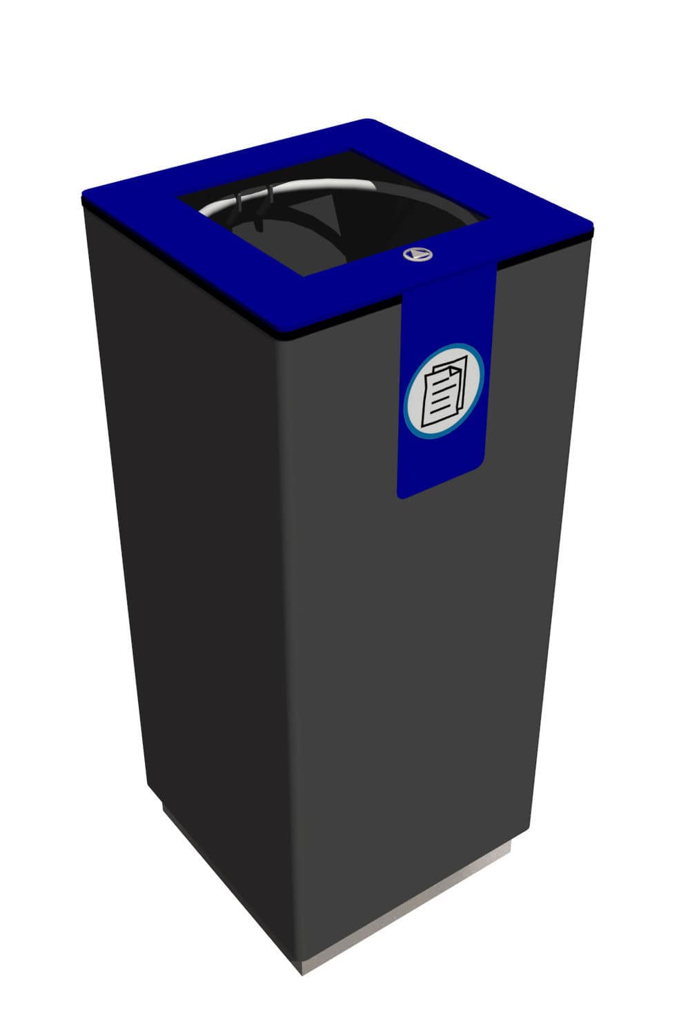 Public trash can / galvanized steel / steel / commercial DICD PLUS