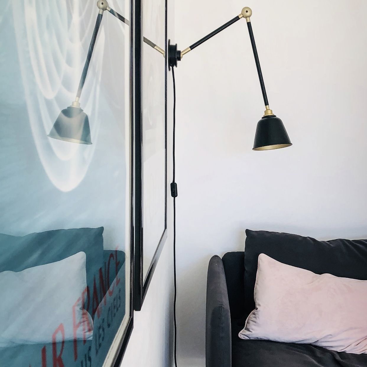 Contemporary wall light - SPENCER - Eleanor Home - indoor / aluminum ...