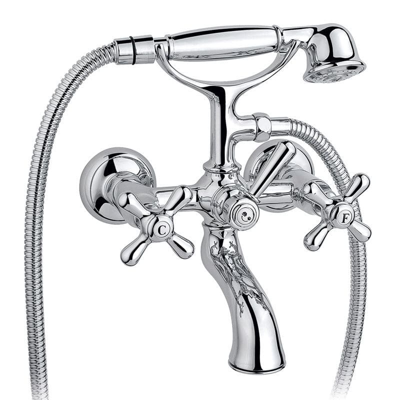 Doublehandle shower mixer tap 950.2501.01 Aqua Prestige for bathtubs / wallmounted / brass
