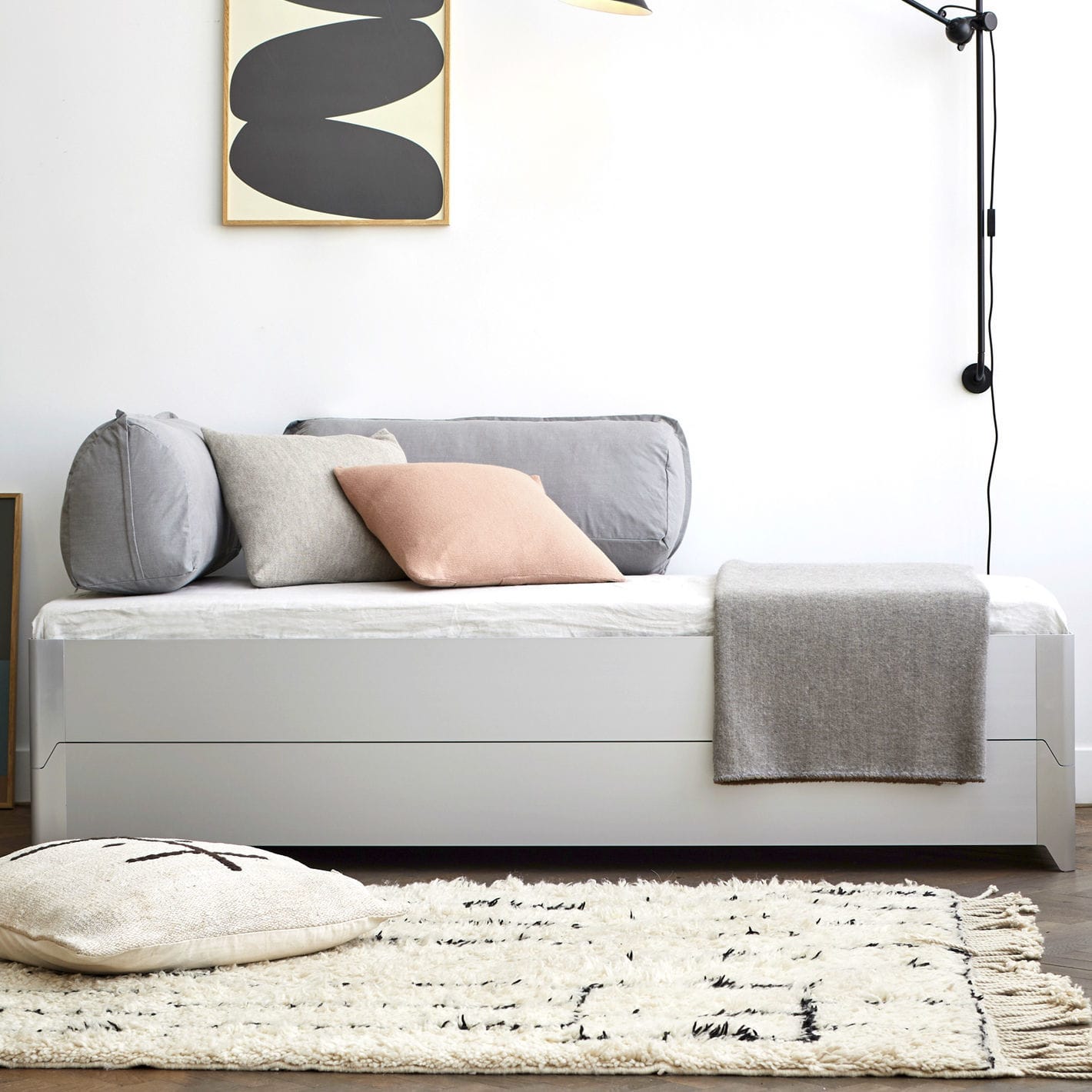 Double bed TORO more single / contemporary / with upholstered