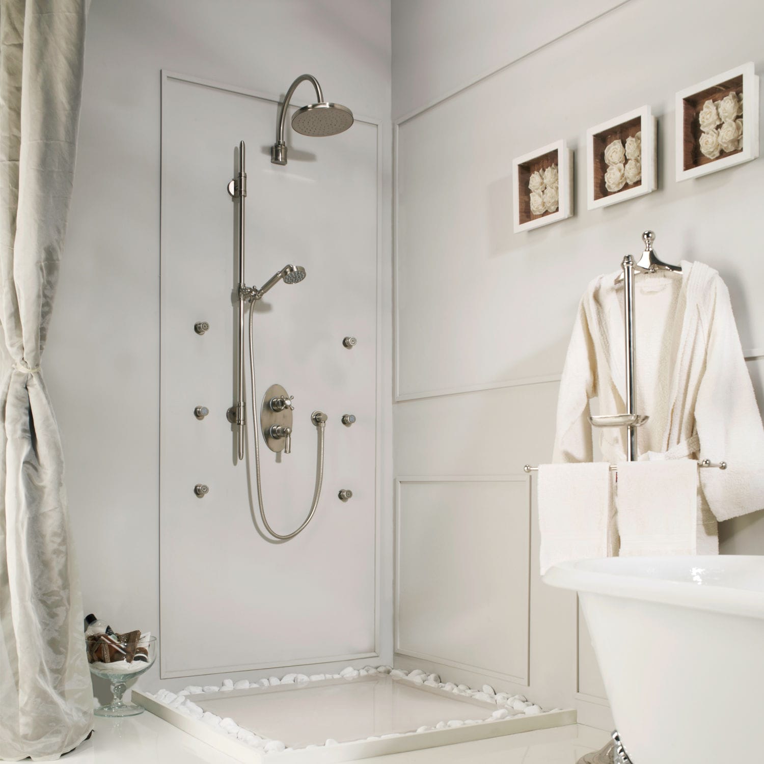 Wall-mounted shower set - D19001 - BOSSINI - contemporary / with hand ...