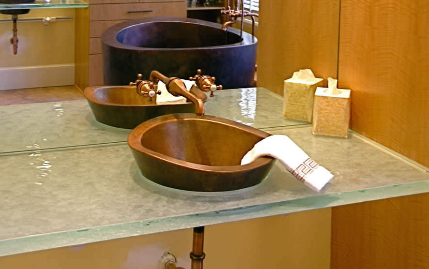 Glass vanity top SIMPLY MODERN ThinkGlass