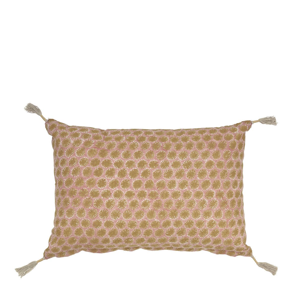 Rectangular cushion TOKYO BLANC D'IVOIRE patterned / cotton / blue