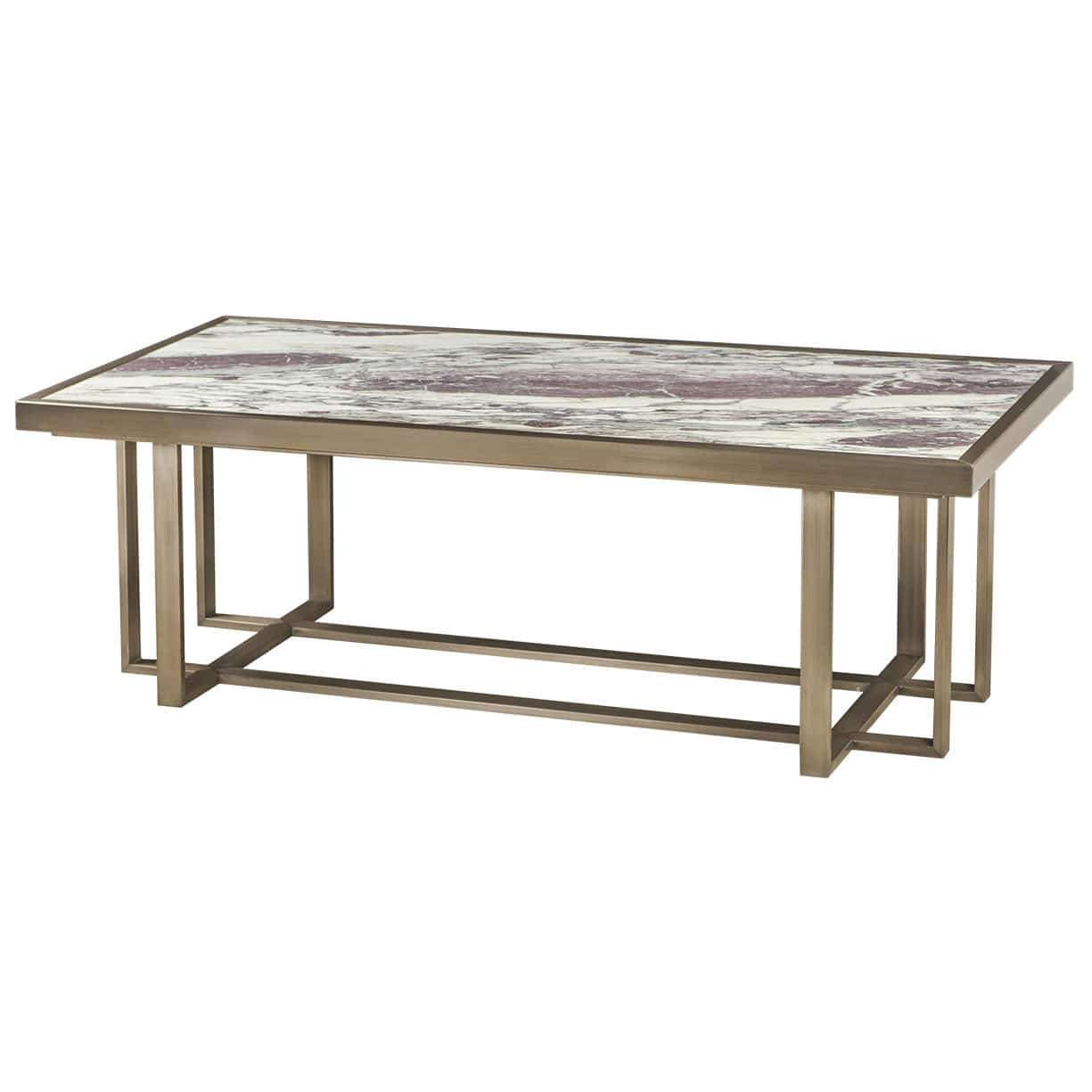 bronze and marble coffee table