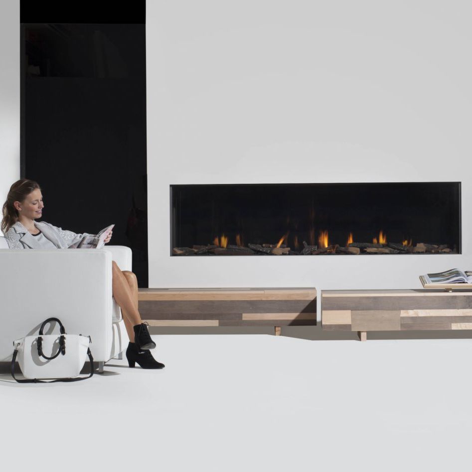 Gas Fireplace Contemporary Closed Hearth Built In Modore