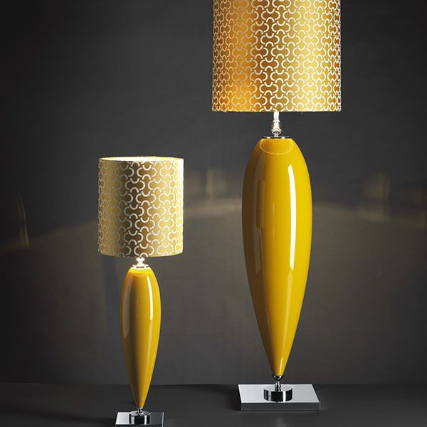 Floor Standing Lamp Contemporary Porcelain Silk