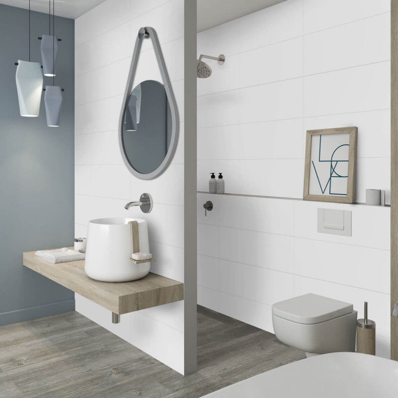 Indoor Tile Truly White British Ceramic Ltd Wall - White Gloss Ceramic Wall Tile 300x600mm Indoor Tile Truly White British Ceramic Ltd Wall - White Gloss Ceramic Wall Tile 300x600mm