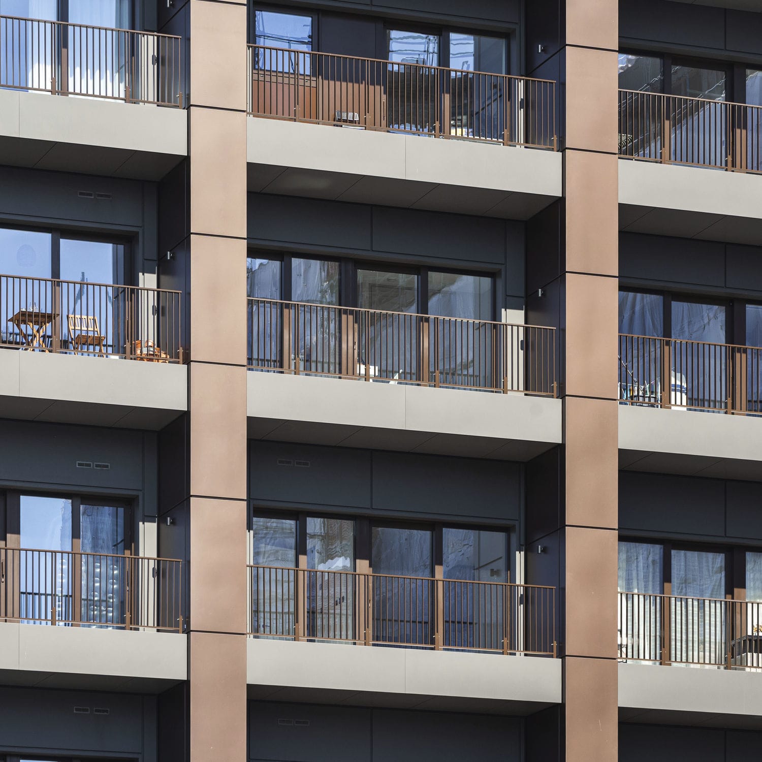 Aluminum railing EASY ALU Qrailing bar / louvered / perforated