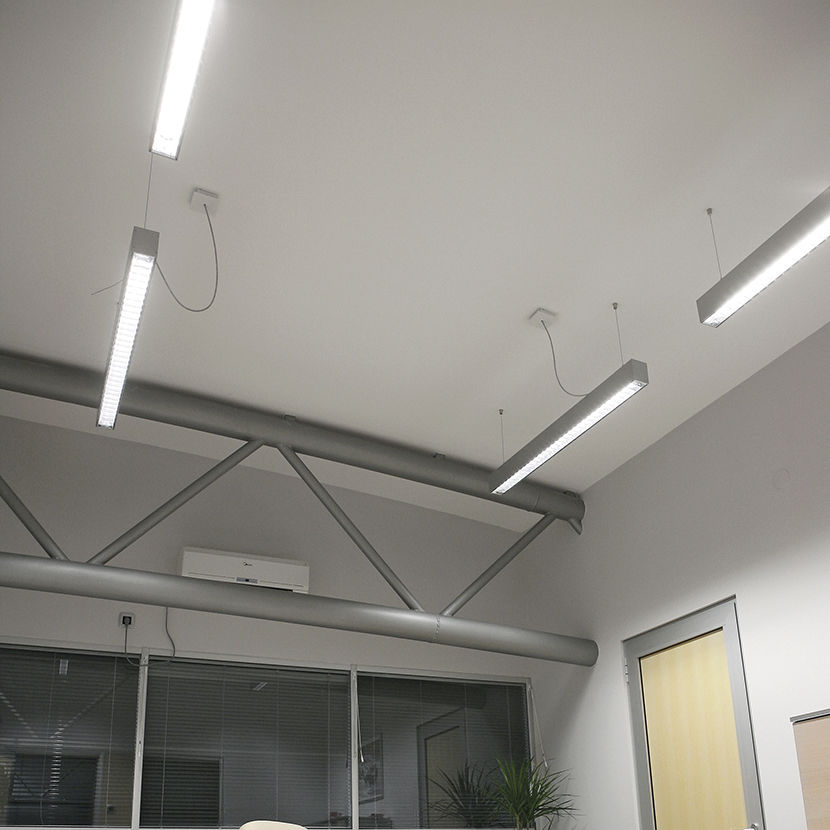 Hanging light fixture - PRIMA S CDP /S - Buck d.o.o. - LED / linear / IP40