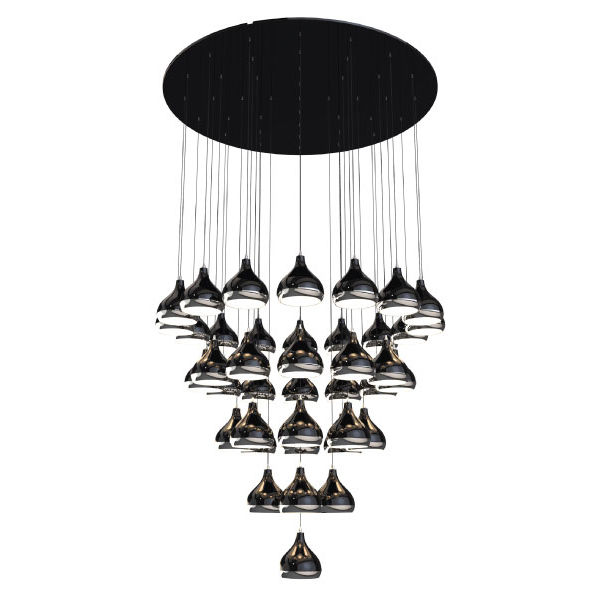 Contemporary chandelier - HANNA - DelightFULL - brass / aluminum ...