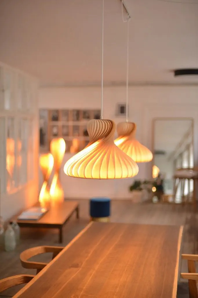 Pendant lamp - TR22 - Tom Rossau - birch / plastic / contemporary