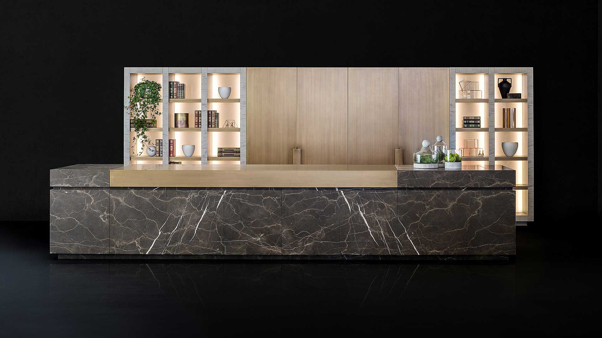 Contemporary kitchen - NEOLITE - TM Italia - marble / natural stone ...