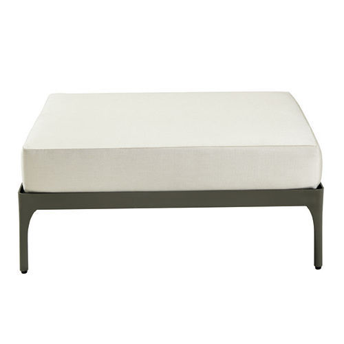 Contemporary pouf - INFINITY - Ethimo - fabric / aluminum / square