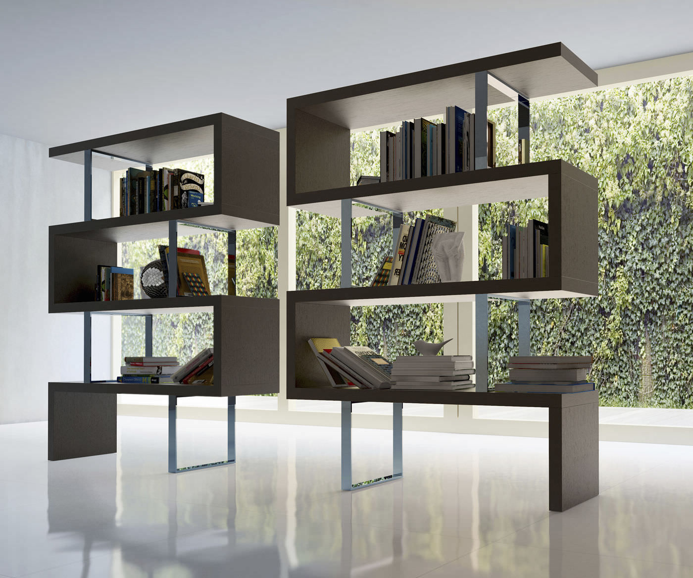 Contemporary Bookcase Pearl Modloft Wooden Contemporary Bookcase Pearl Modloft