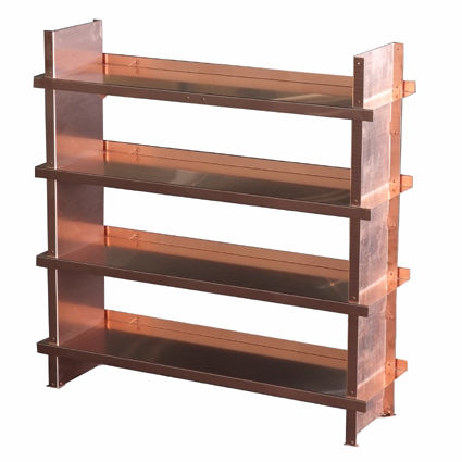 Contemporary Shelf 1408 Piet Hein Eek Stainless Steel