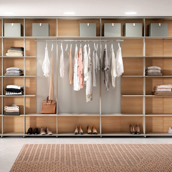 Wallmounted wardrobe Systemtronic contemporary / metal