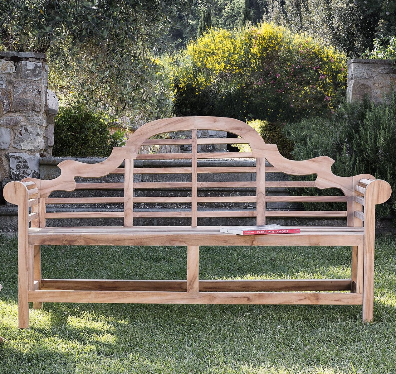 Traditional garden bench - Vittoria - Il Giardino di Legno - teak ...