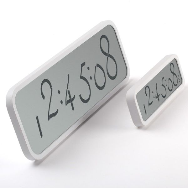 Contemporary Clock Digital Desk Abs Script Lr133w By