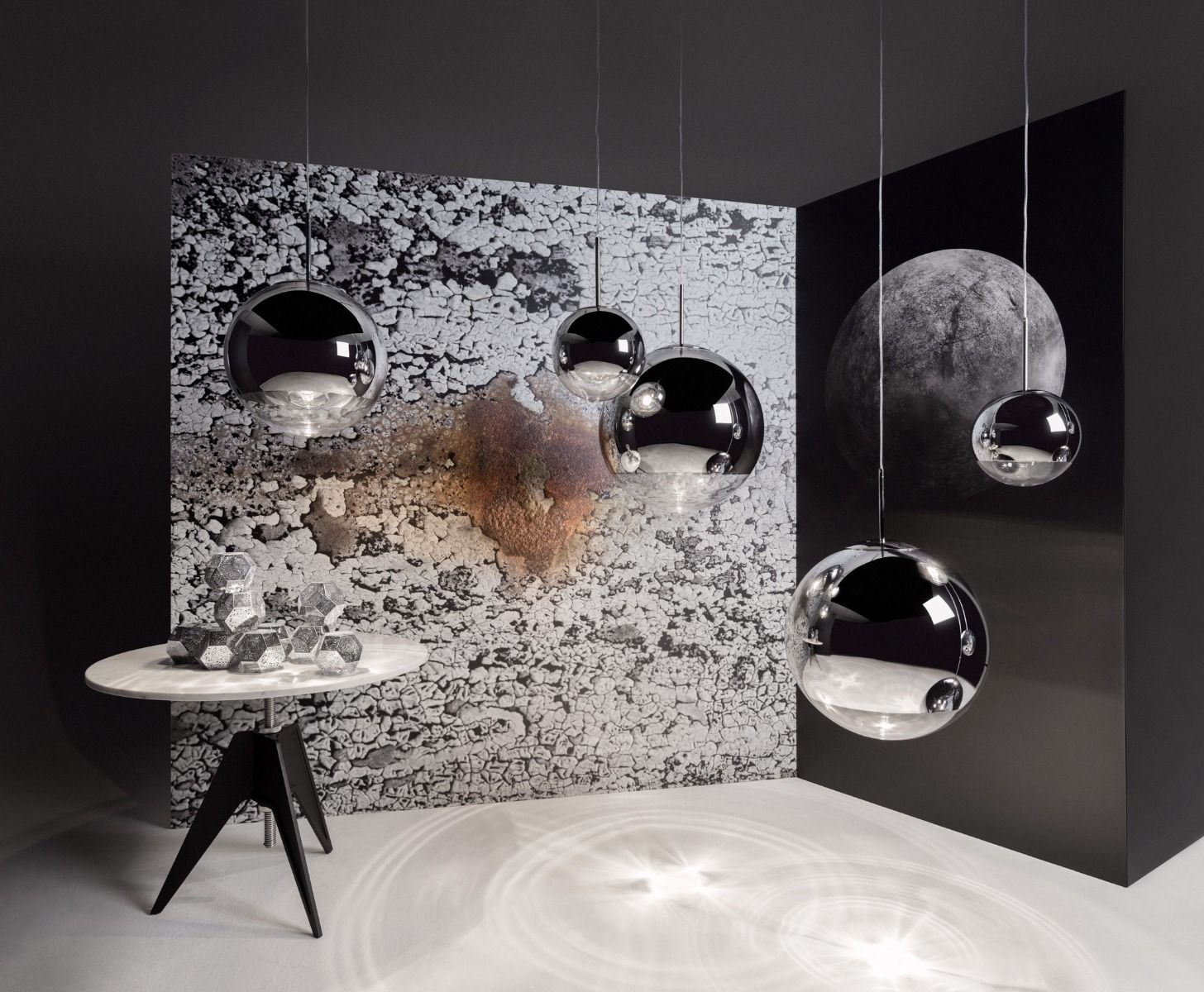 tom dixon mirror ball floor lamp