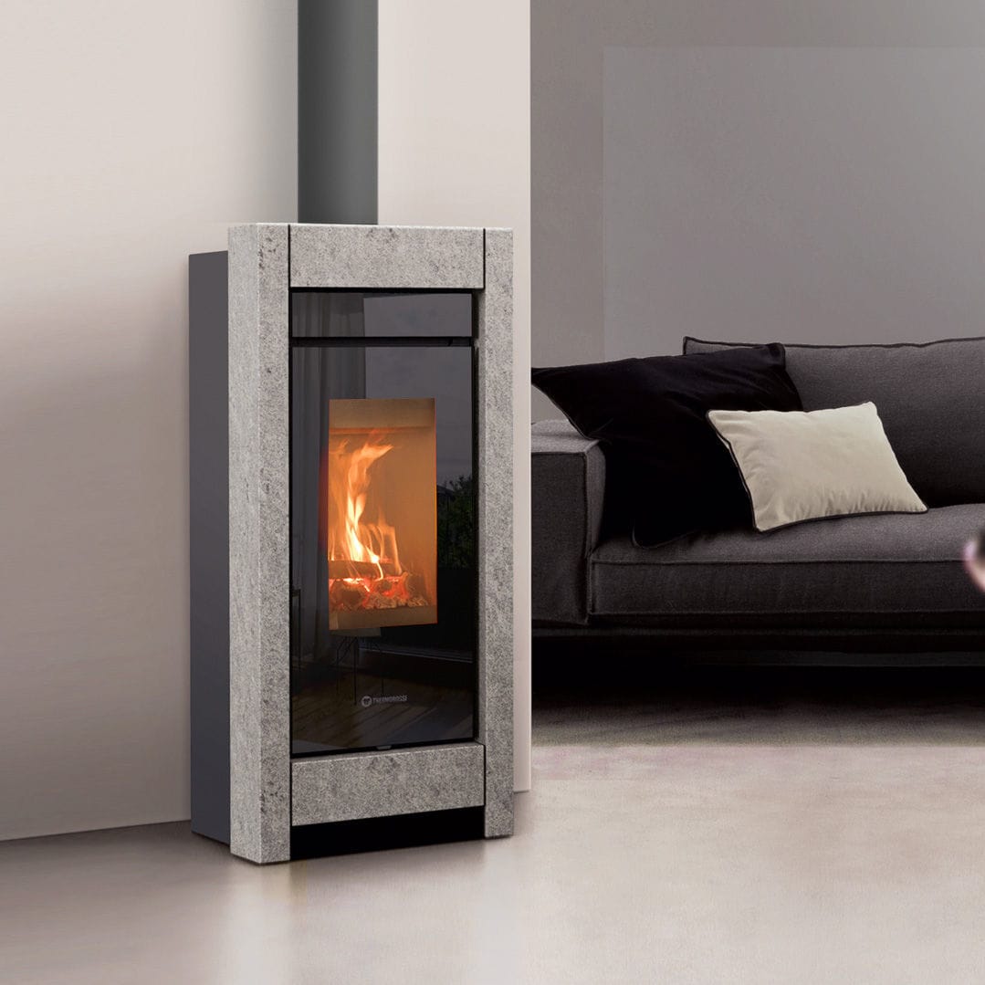 Wood heating stove Essenza stone THERMOROSSI 5 kW...10 kW / 10 kW