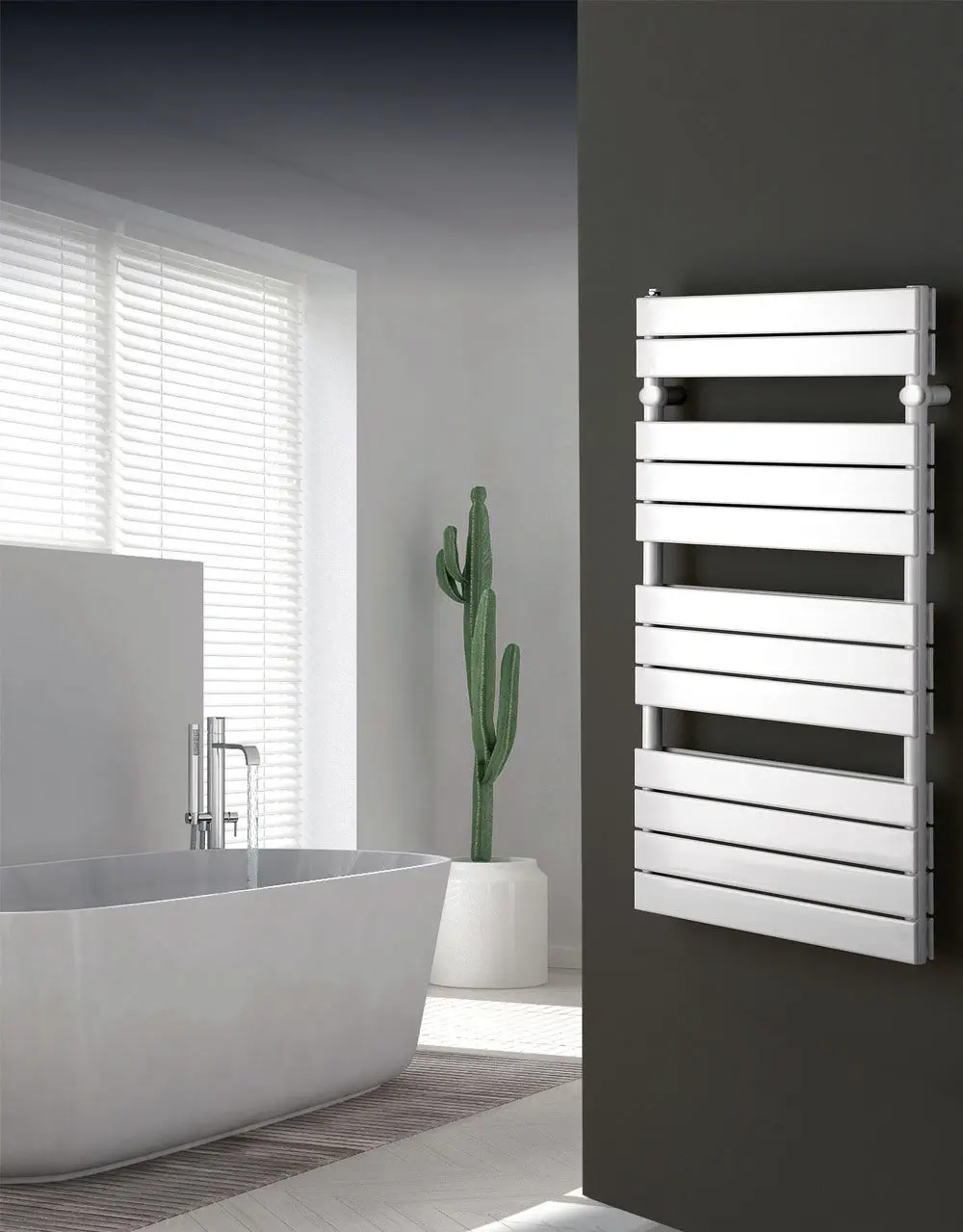 Hot water towel radiator - DUCALE DOUBLE - TONON EVOLUTION - 0...500 w /  501 w...750 w / 751 w...1000 w