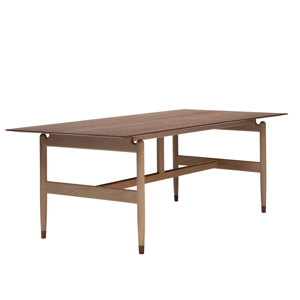 Oak Desk Walnut Scandinavian Design By Finn Juhl