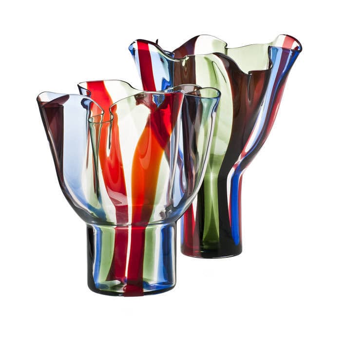 Contemporary Vase Blown Glass Kukinto By Timo Sarpaneva