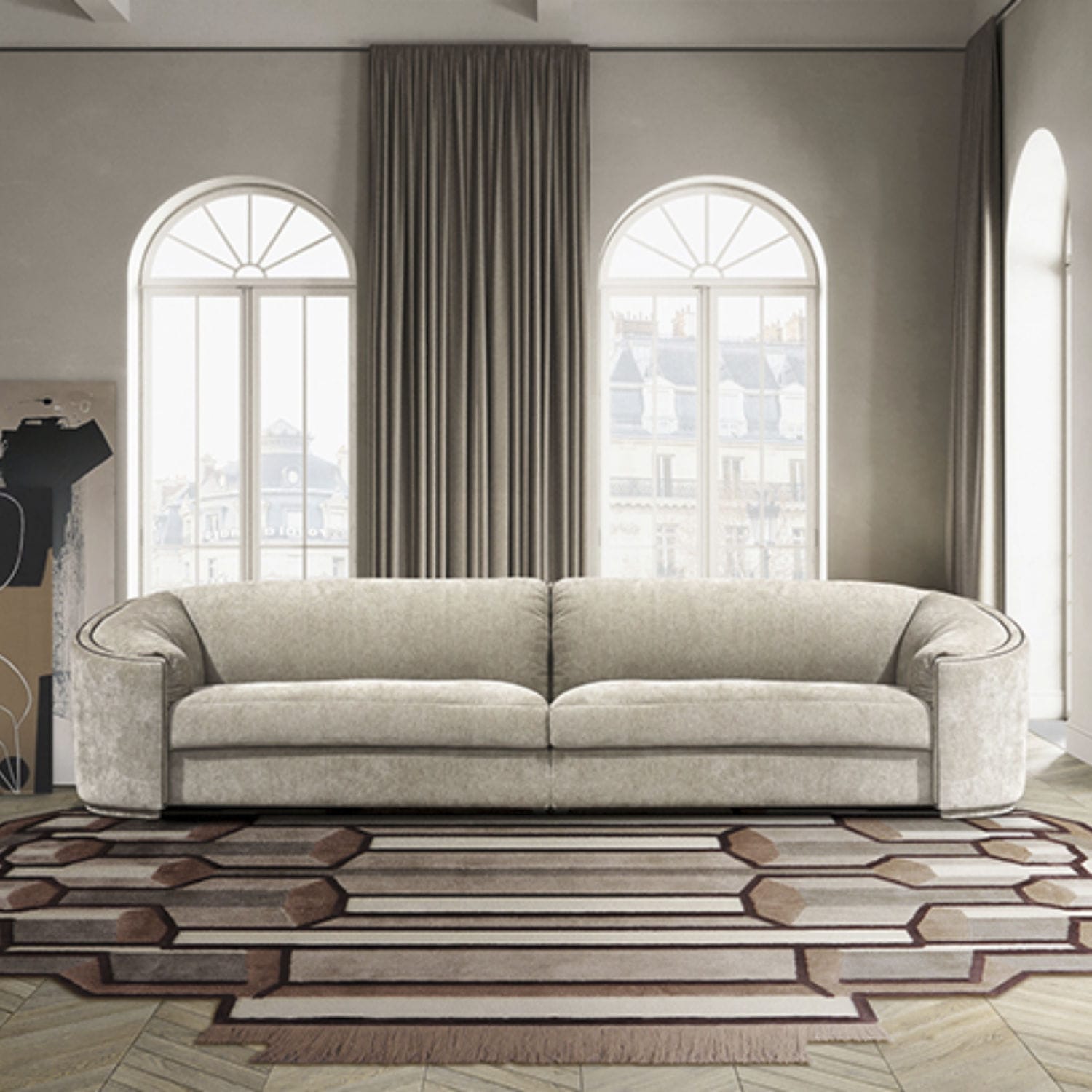 Customizable color sofa WALES II BRABBU DESIGN FORCES fabric