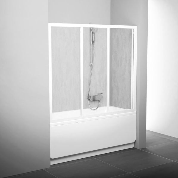 Sliding bath screen AVDP3 RAVAK framed