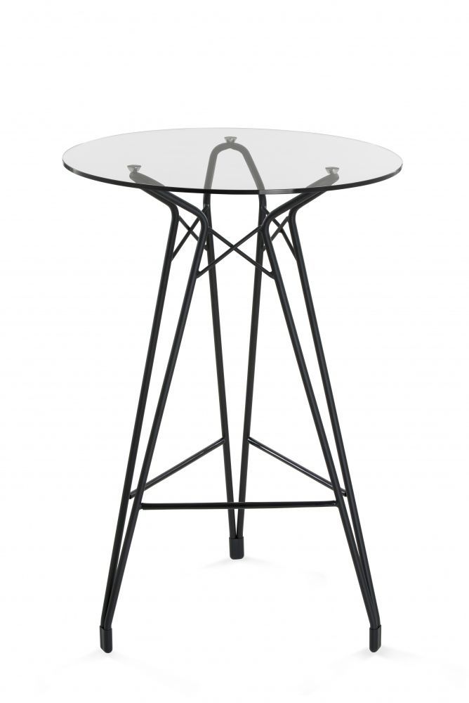 Contemporary High Bar Table Diamond Kubikoff Wooden Glass Metal Contemporary High Bar Table Diamond, Round Table Diamond Bar