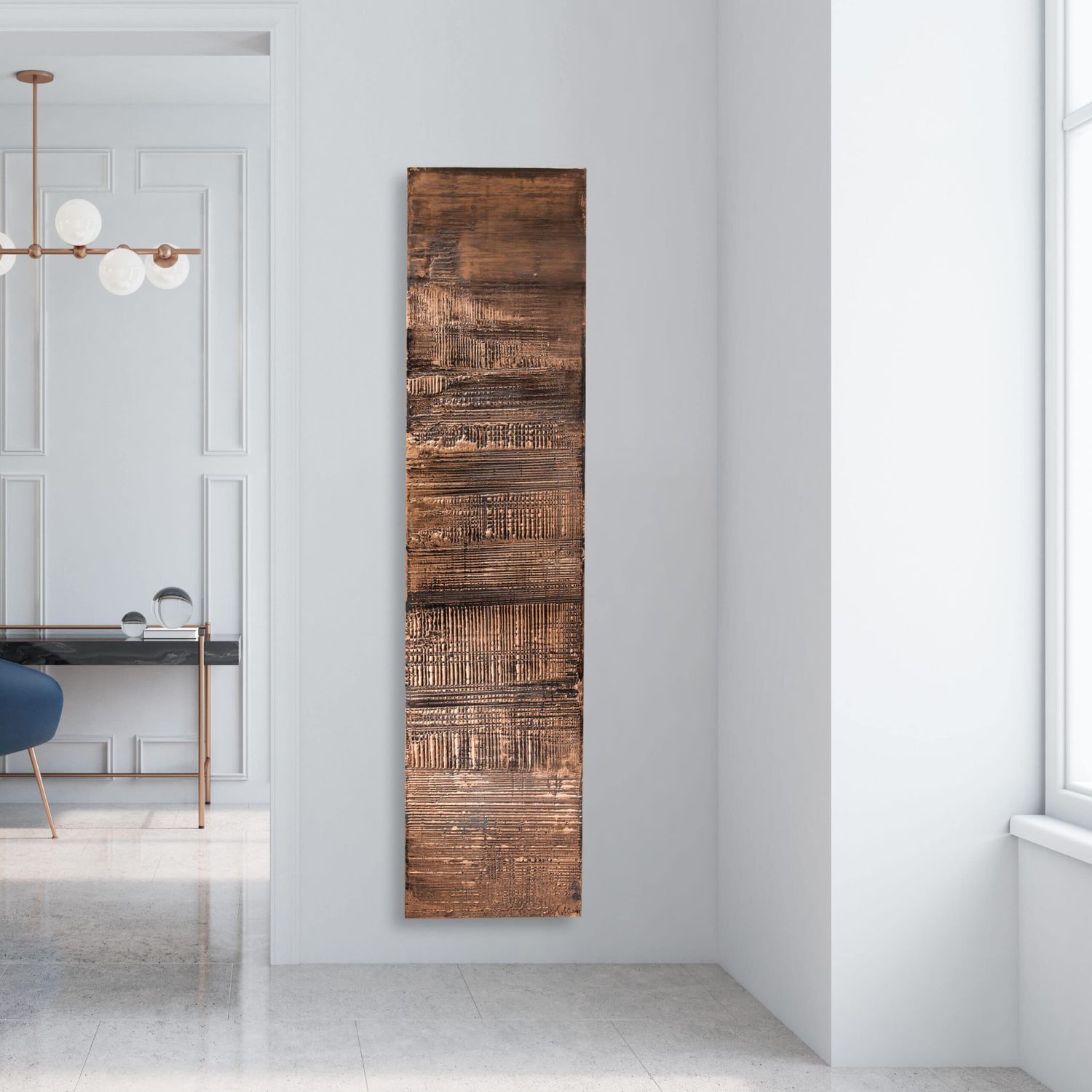 Hot water radiator - GRANIT CUIVRE - CINIER - electric / 751 w...1000 w ...