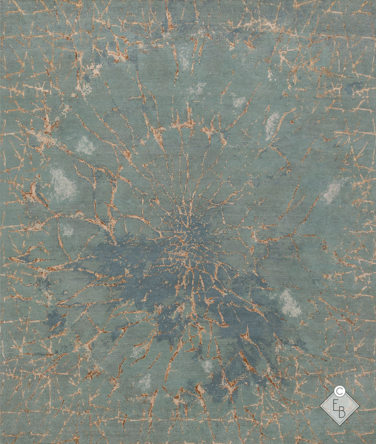 Contemporary rug - PYRGOS MINT - Edition Bougainville - patterned / PET ...