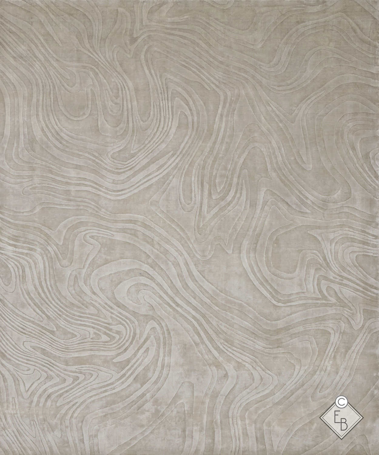 Behg Designs Rug Contemporary rug - LEITH BEIGE - Edition Bougainville - patterned ...