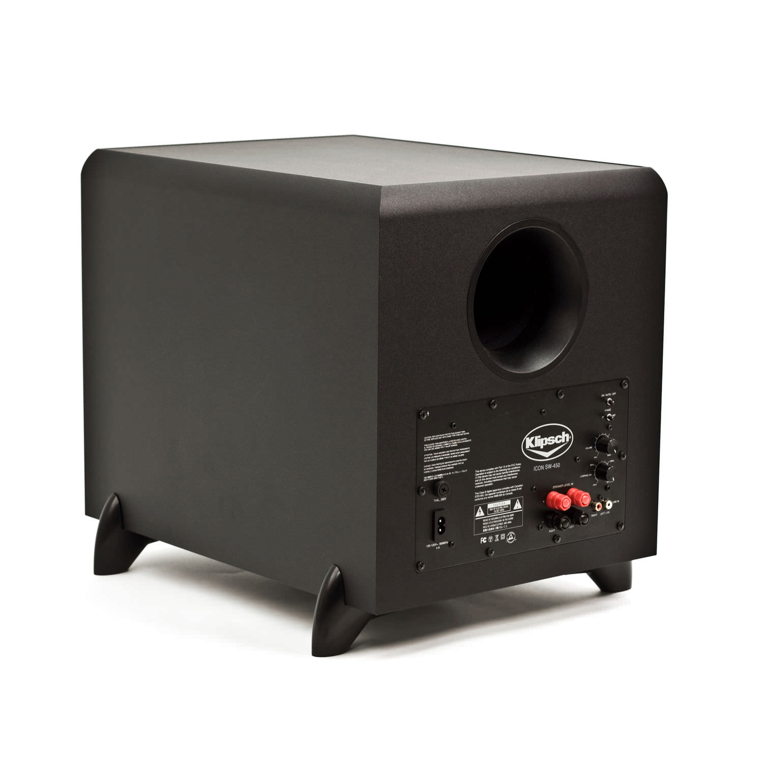 Residential subwoofer - SW-450 - klipsch - indoor / rectangular / black