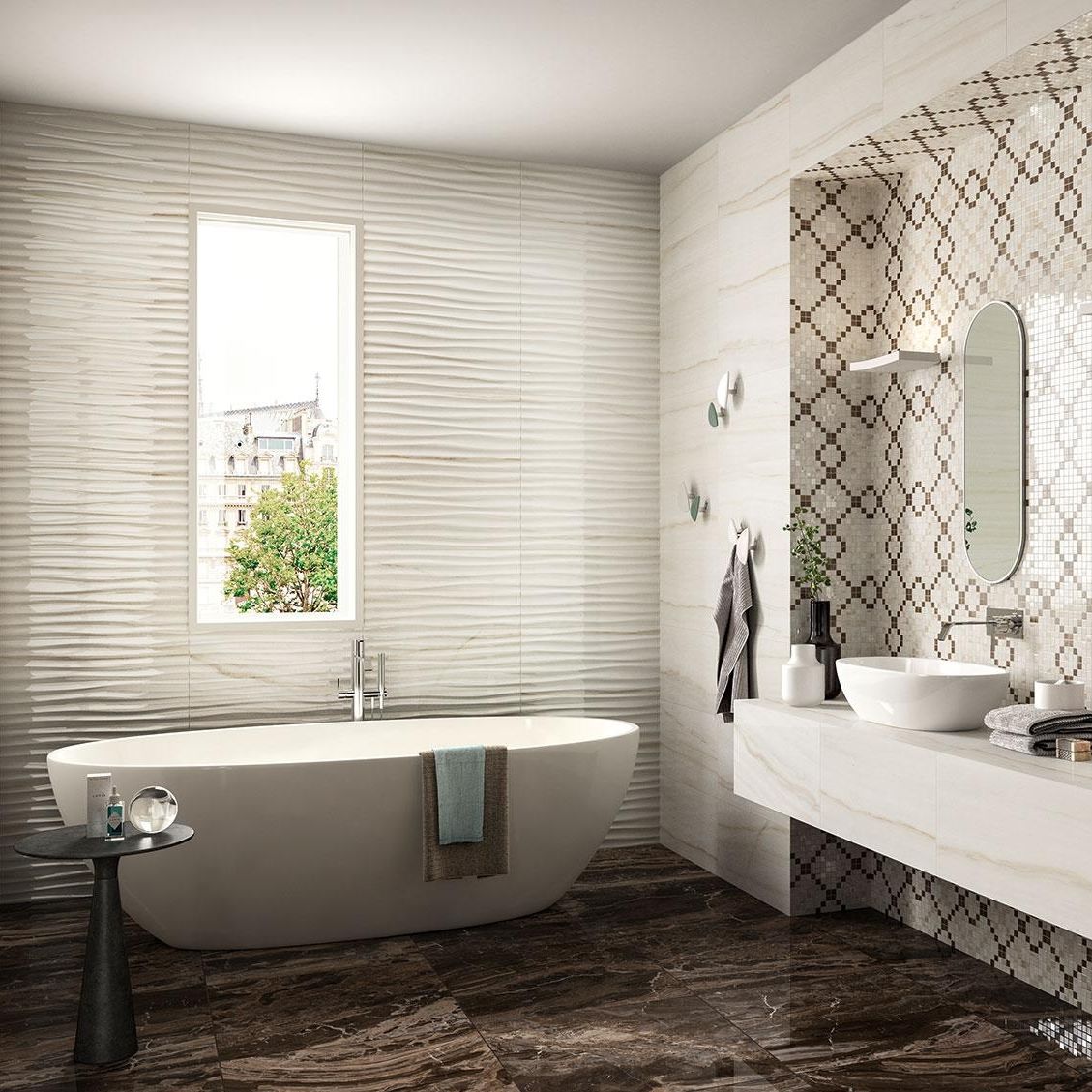 Indoor tile - ELEGANCE - MARAZZI - bathroom / living room / wall