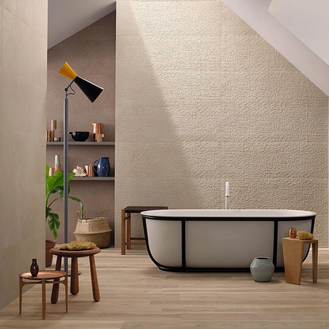 Indoor tile - STONE_ART - MARAZZI - bathroom / living room / wall