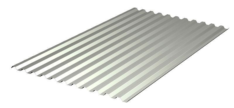 Sheet steel roofing - ITP H28 - Italpannelli - ribbed