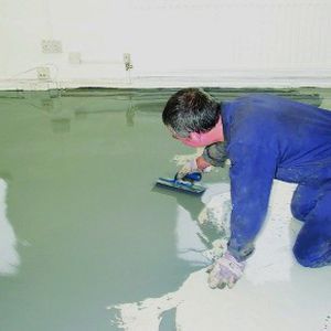 Cement Floor Covering Waxed Waxed Concrete Look Self