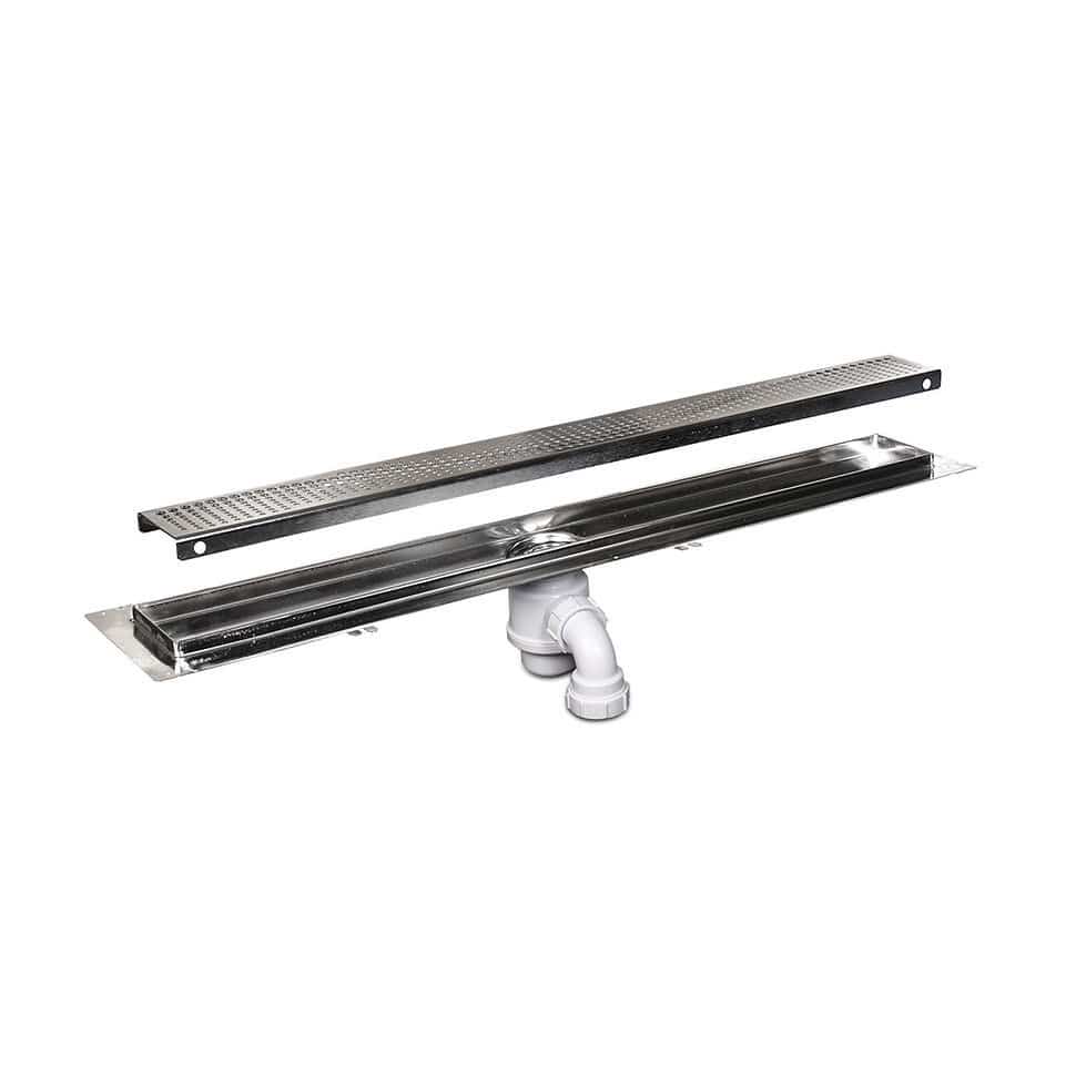 Stainless steel linear shower drain - ACO Building Drainage - contemporary