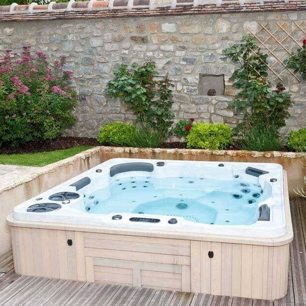 Built In Hot Tub H770 Clairazur Above Ground Square 7 Person